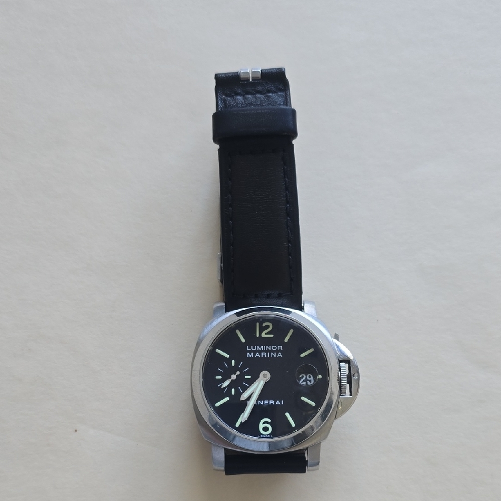 Luminor Marina Black Leather Watch